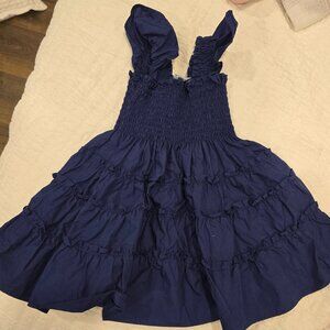 Tiny Ellie hill house home nap dress - navy blue